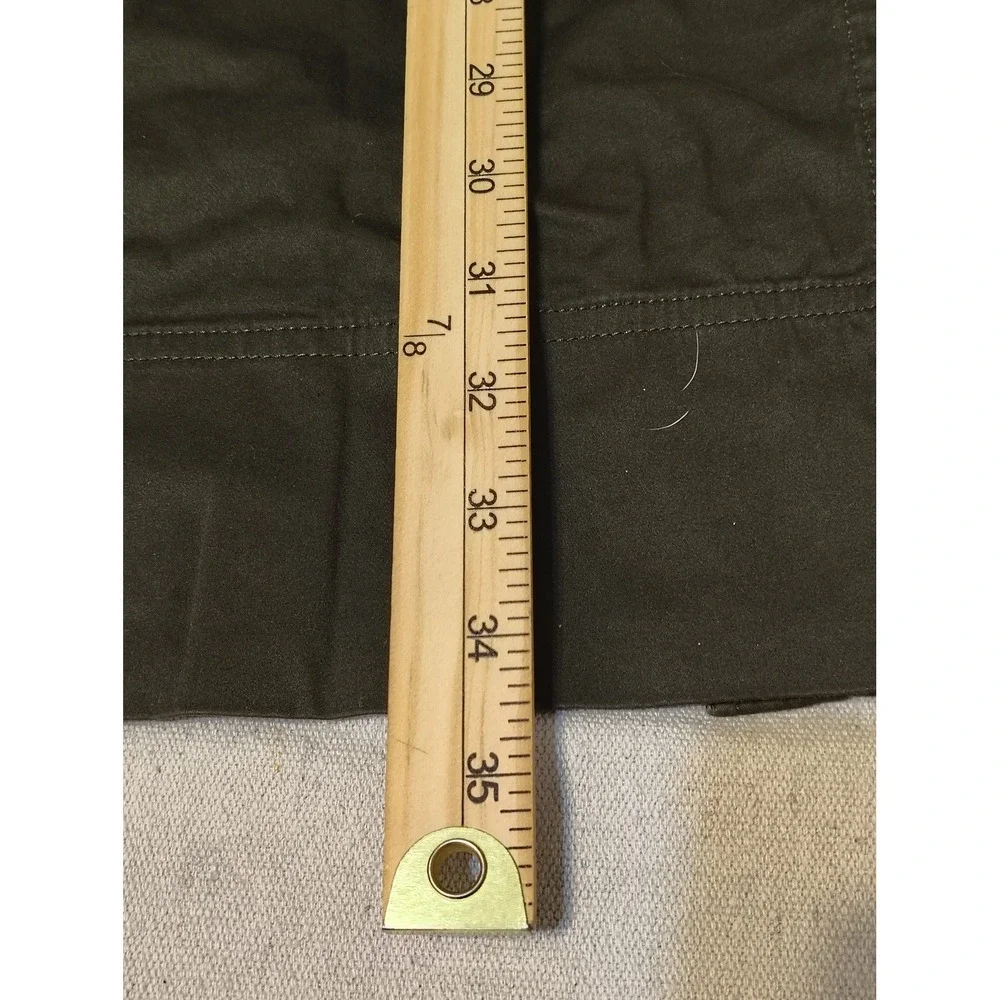 Banana Republic Olive Green Utility Button Front Long Sleeve Dress Size 2‎